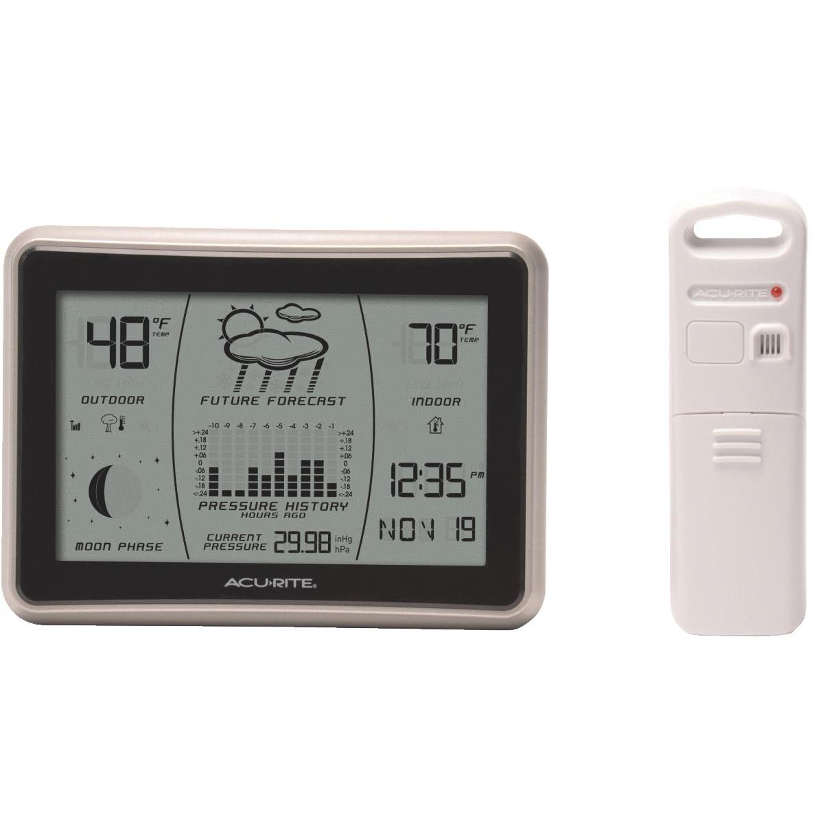 AcuRite Weather Station Forecaster for Indoor/Outdoor Temperature