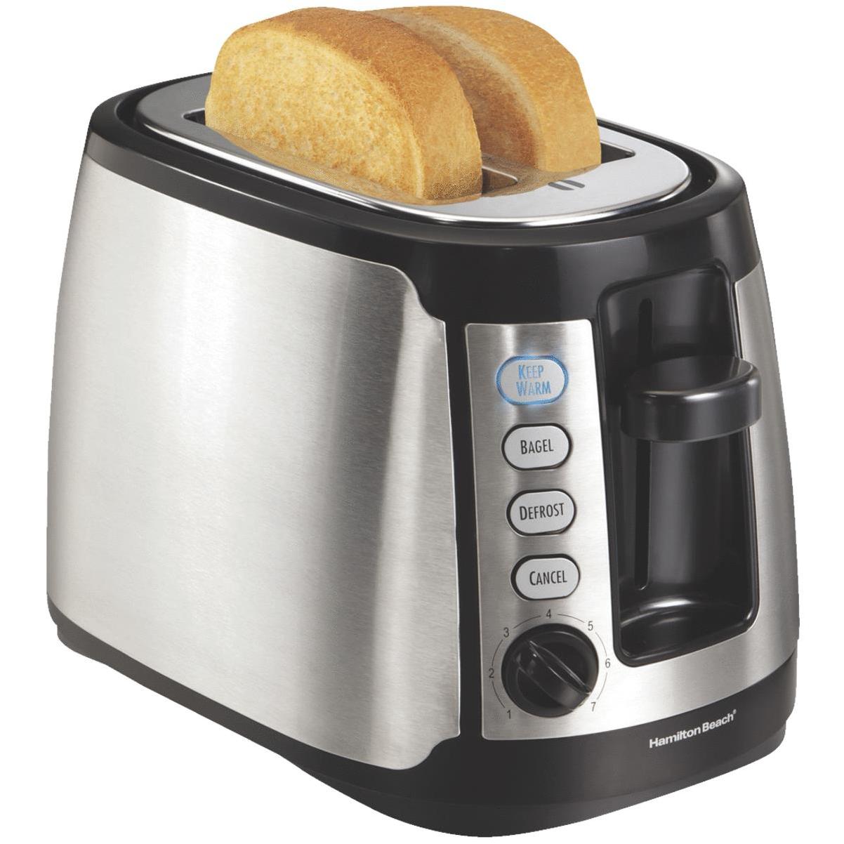 Hamilton Beach 2 Slice Toaster with Wide Slots, Bagel Function