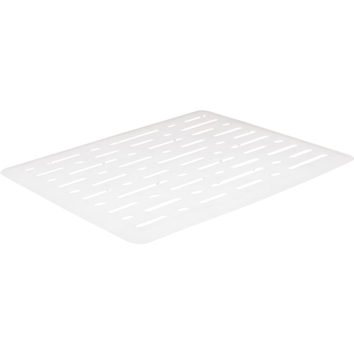 Rubbermaid Sink Mat, Anti-Microbial, White, 12.7 x 10.7 x .4-In.