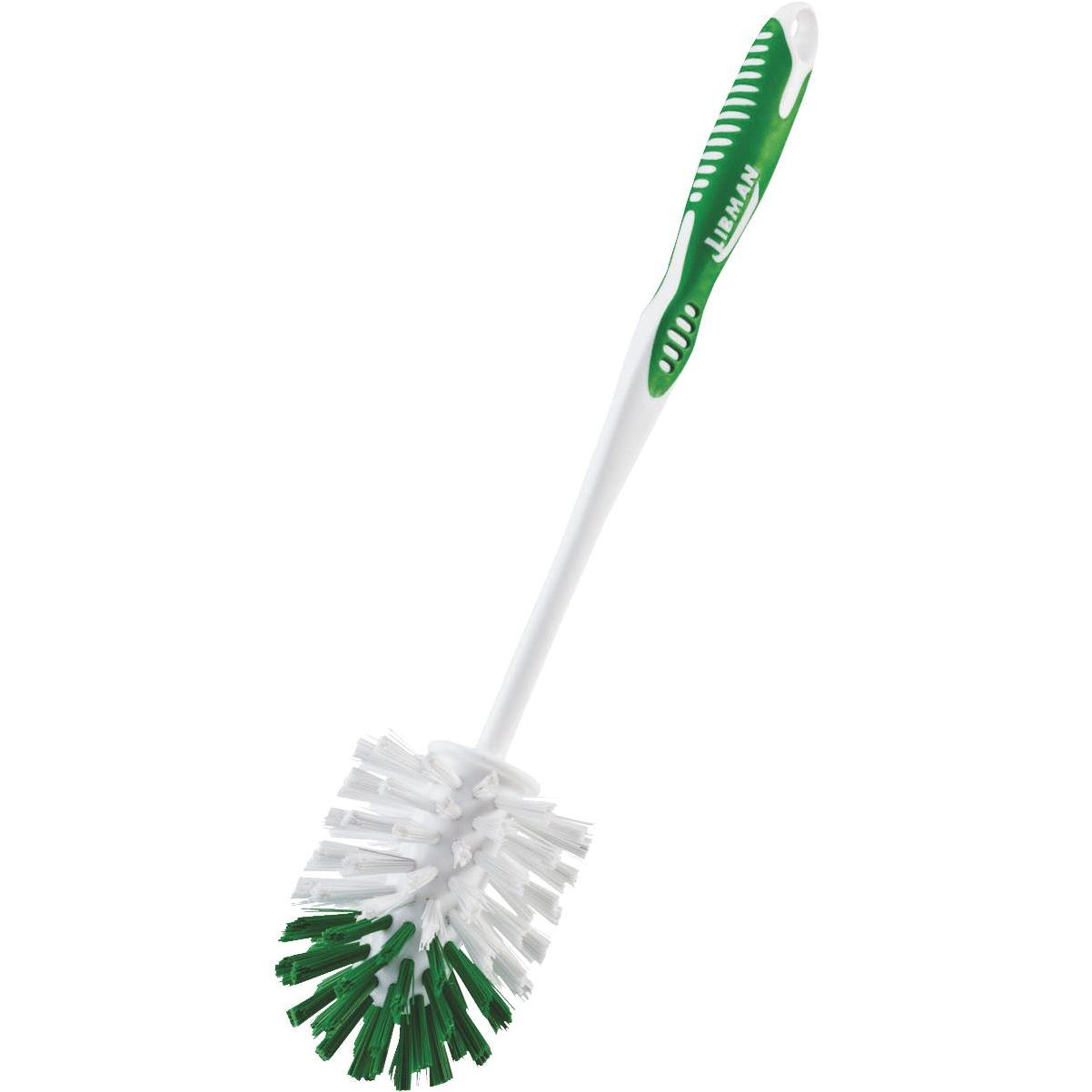 Libman White & Green Polymer 8 In. Ergonomic Rubber Grip Dish