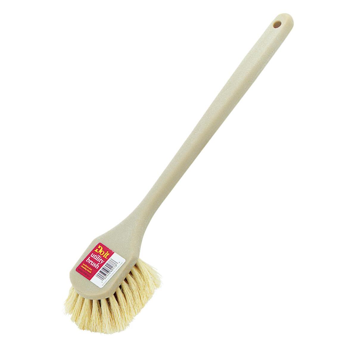 Magnolia White Polypropylene Handled Scrub Brush