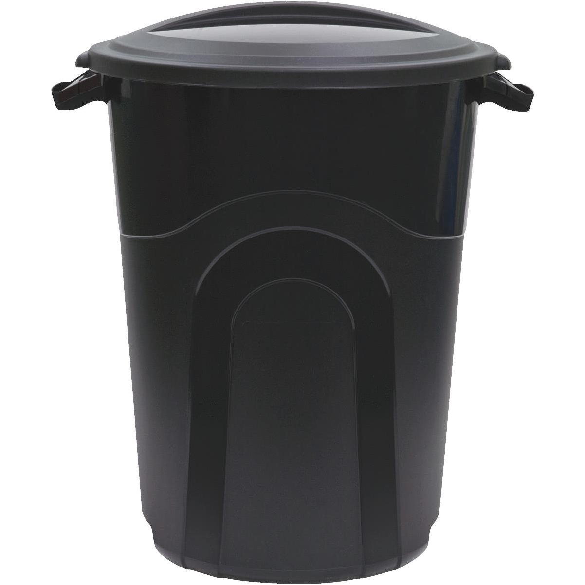 Rubbermaid Roughneck 20 Gal. Black NonWheeled Vented Trash Can