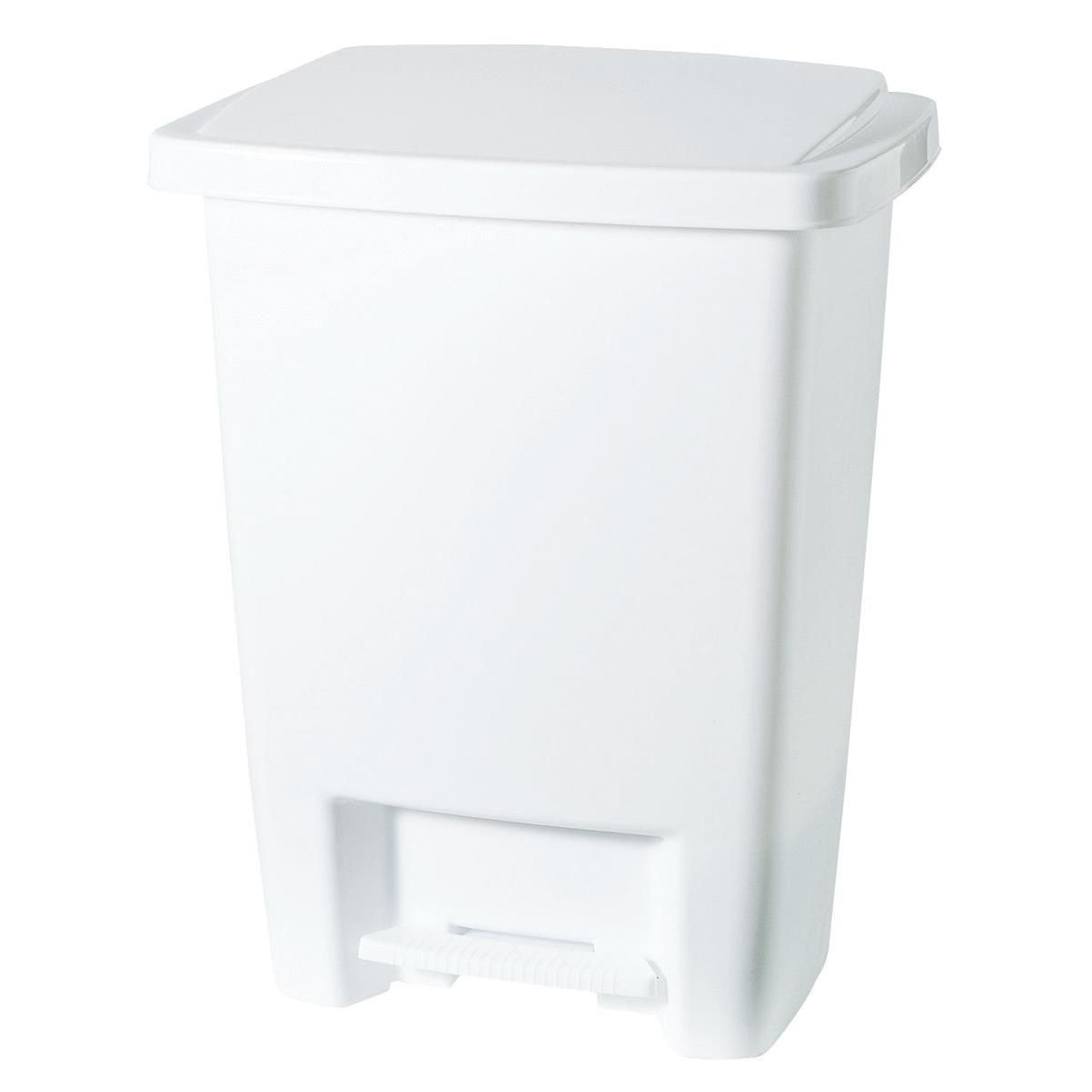 Libman 32 Gallon Trash Can with Lid (Gray) - 6 each per case