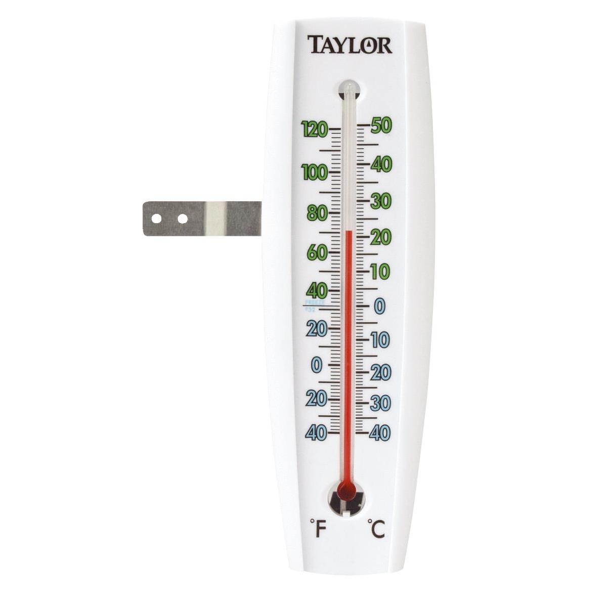 Taylor 5321N 3 1/2 Dial Stick-On Outdoor Window Thermometer