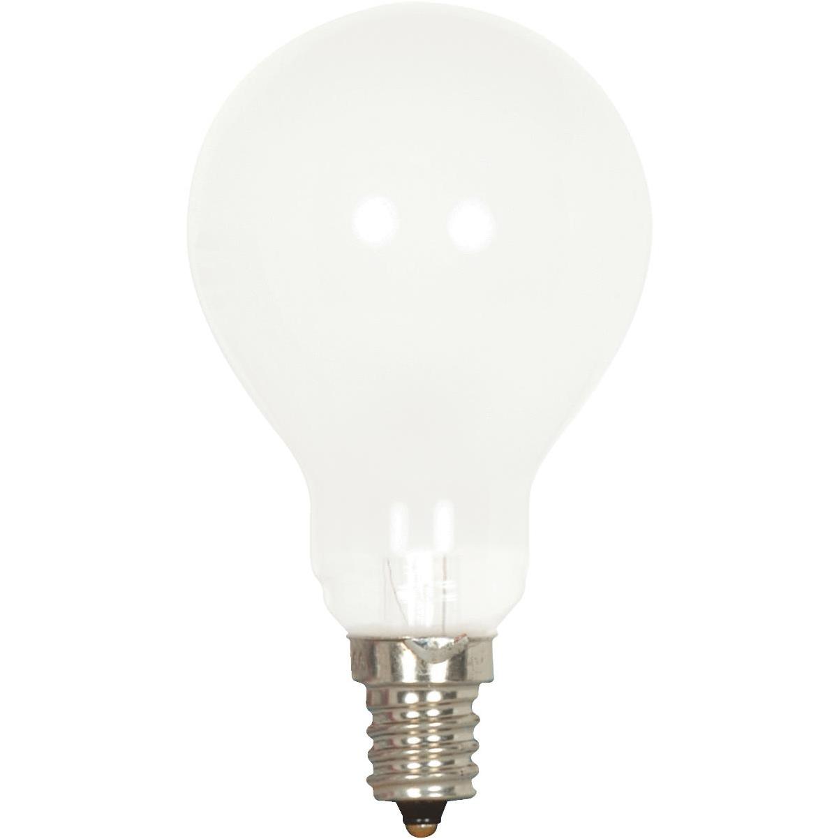 Satco 5W LED A15 Bulb, Dimmable, 40W Inc. Retrofit, 450 lm, 4000K, Clear  (Satco S21101)