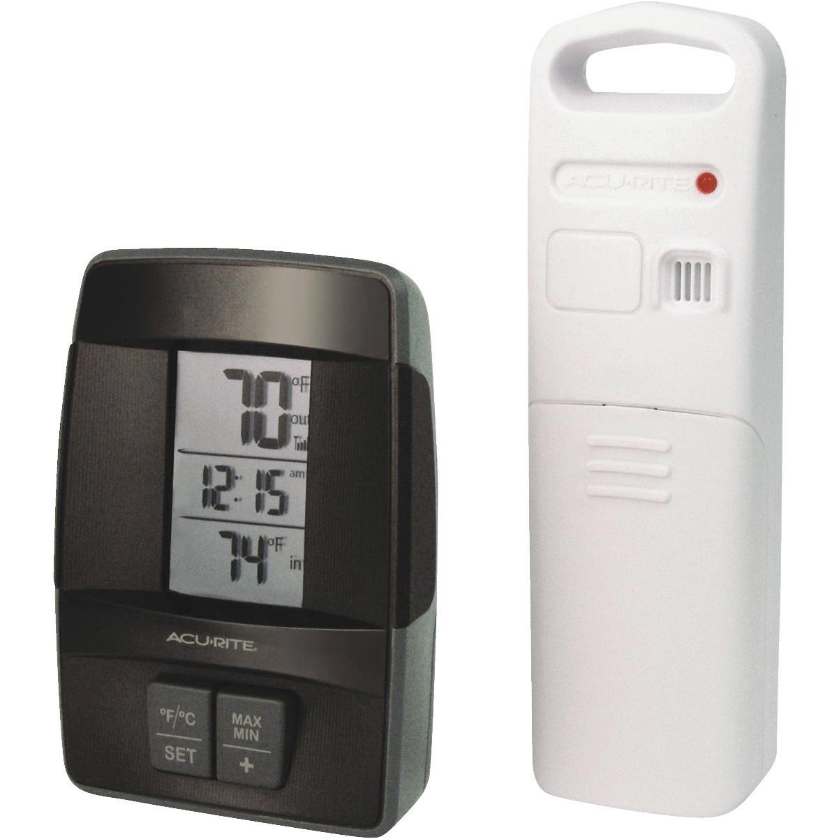 Acurite 2-1/2 Receiver, 2-1/2 Sensor Wireless Indoor & Outdoor  Thermometer