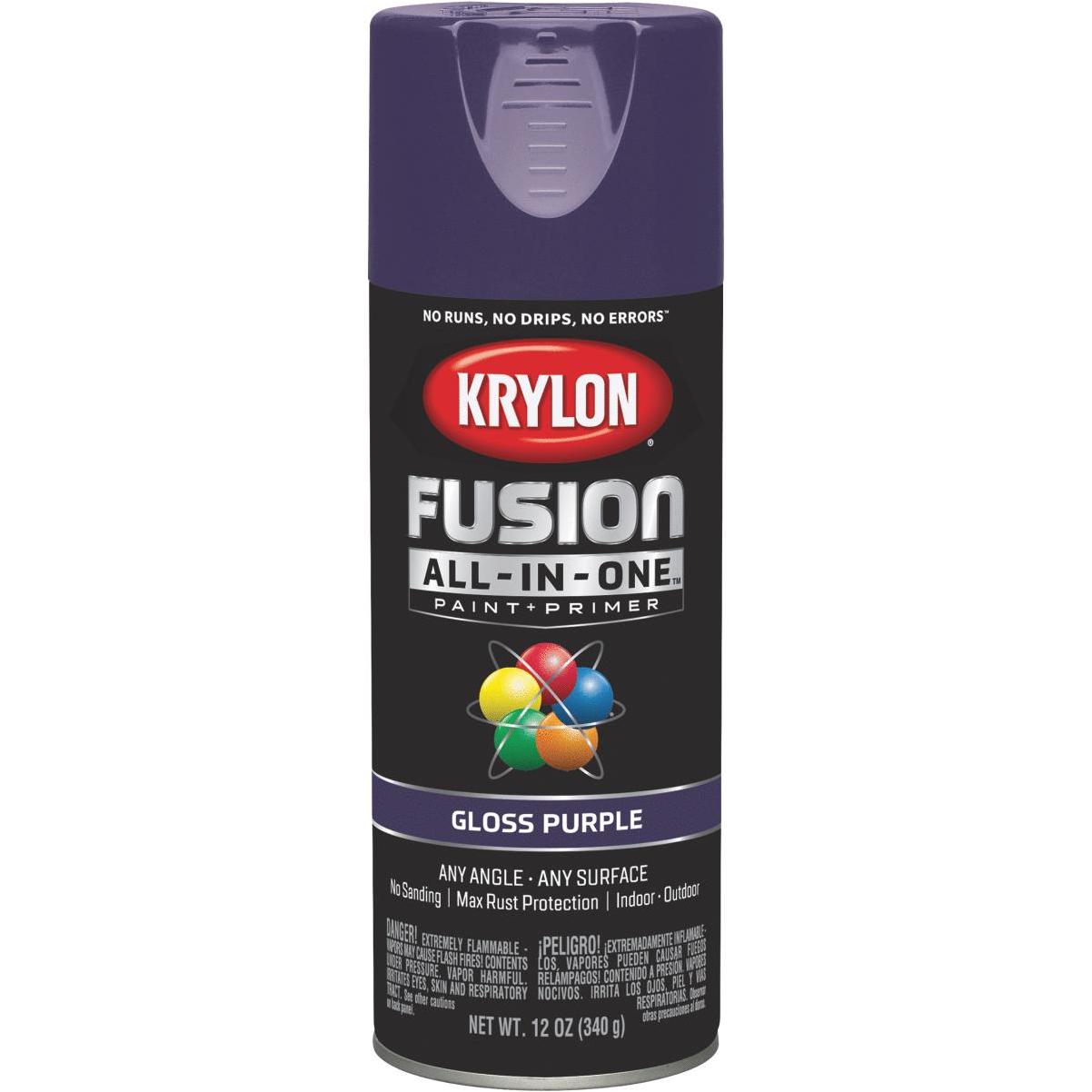 Krylon Fusion All-In-One Gloss Spray Paint & Primer, Clear