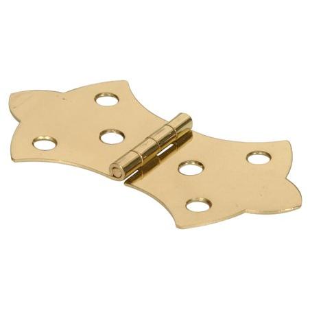 DECO HINGE 1-11/16 SLD/BR 2C