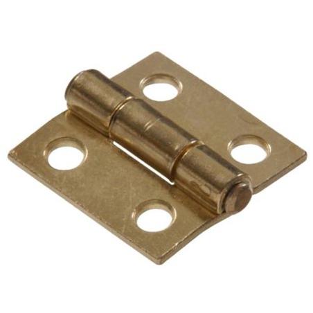 1 Light Narrow Hinge Fixed Pin, Brass Finish Hillman Door Hinges 851730