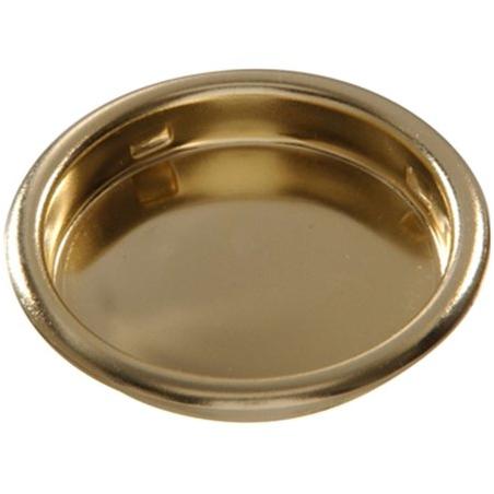 Part 852271 3/4  Brass Plated Cup Pull, by Hillman, Single Item, Great Value, Ne