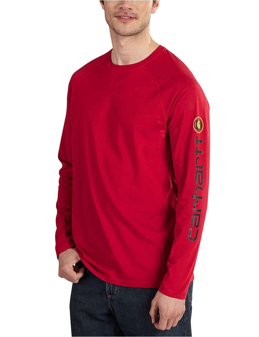carhartt force cotton delmont long sleeve t shirt