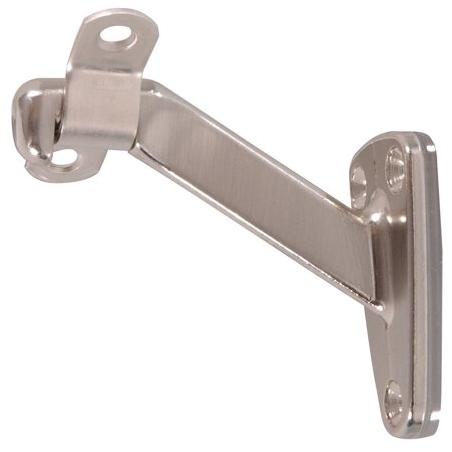The Hillman Group The Hillman Group 851524 Handrail Bracket - Heavy Duty - Satin Nickel 1-Pack