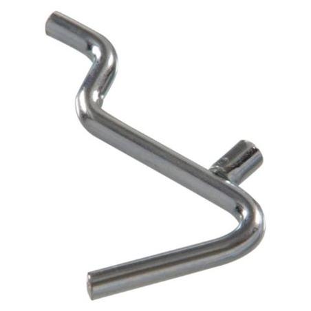 .207 X 1-1/2 Angled Hook, Zinc Plated Hillman Hooks and Eyes 852674