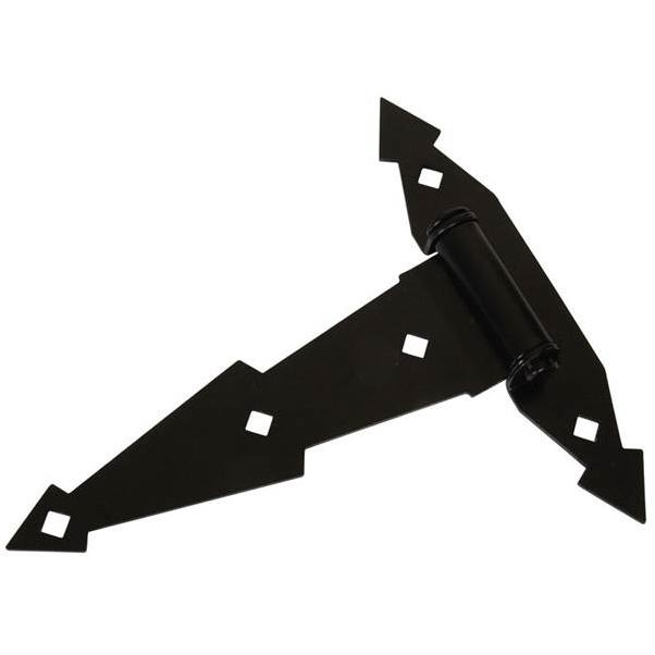 8" Ornamental T-Hinge, Black Finish Hillman Misc Door Hardware 851659