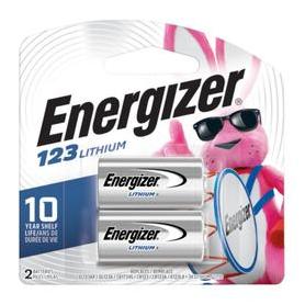 Energizer 123 Lithium 3V Photo Battery (2-Pack)