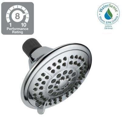 Delta 5-Spray 1.8 GPM Fixed Shower Head, Chrome