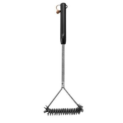 Weber 3-Sided Grill Brush, 12 Inch, Black