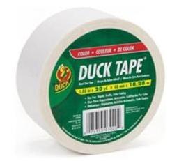 Duck Brand 392873 White Color Duct Tape, 1.88-Inch by 20 Yards
