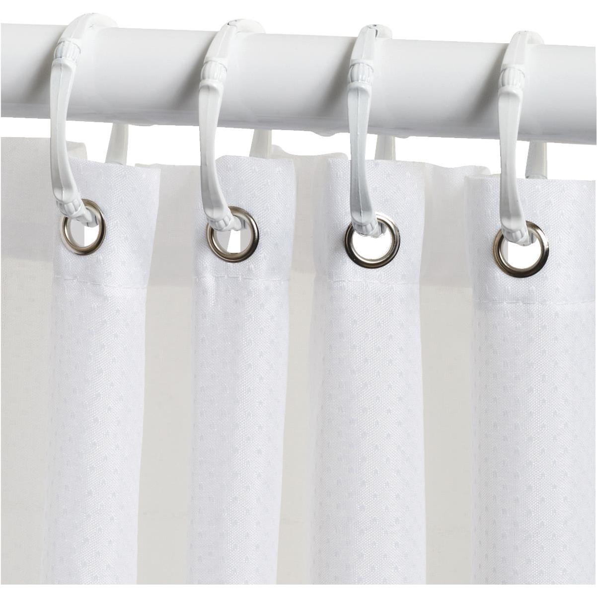 Zenith Zenna Home Clear Plastic Shower Curtain Ring (12 Count