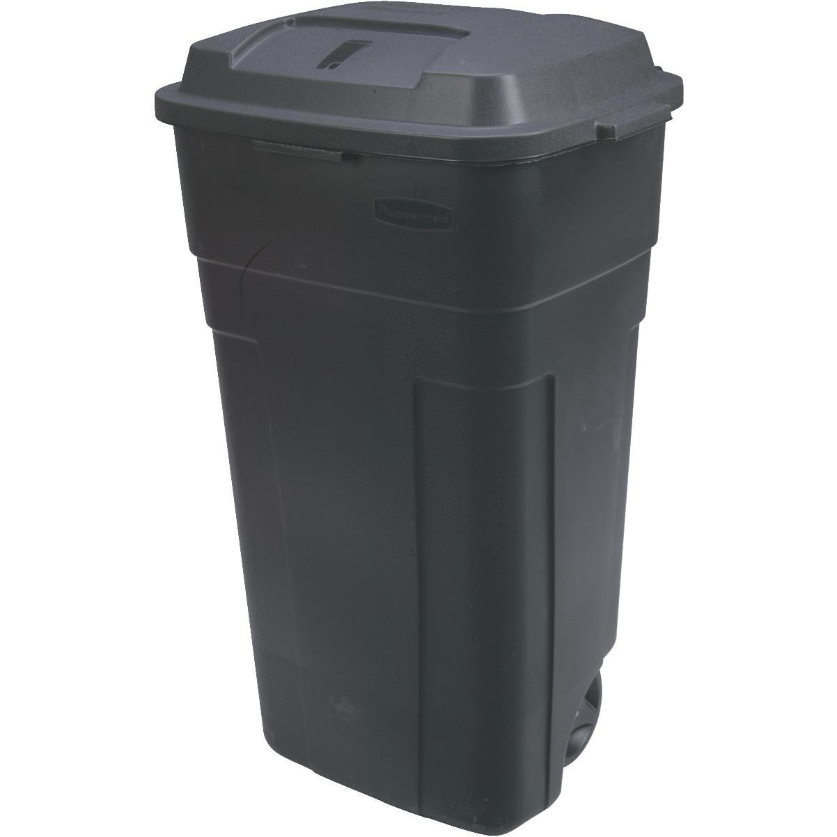 Black Rubbermaid Roughneck 20 Gallon Plastic Outdoor Garbage Can