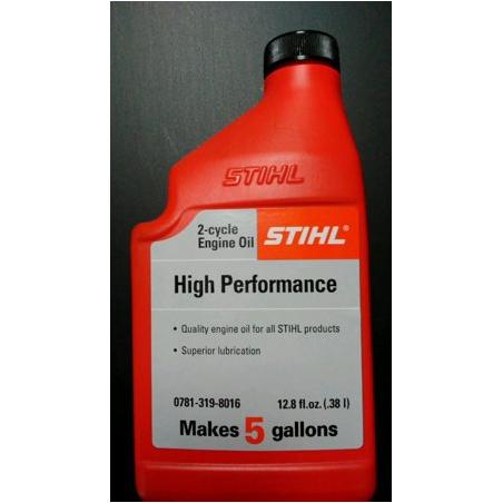 STIHL 0781 319 8016 12.8 Ounce High Performance 2 Cycle Engine Oil, 1 Pack