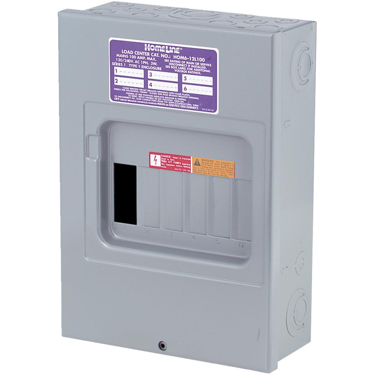 Square D Homeline 100A 6-Space 12-Circuit Indoor Main Lug Surface Mount  Load Center | American Plumbing & Electrical Supply