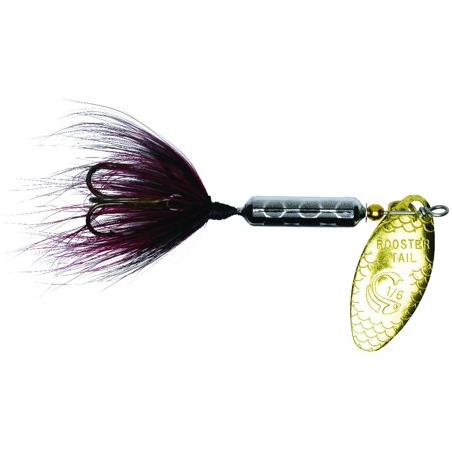 Wordens 208-MSBLK Rooster Tail In-Line Spinner, 2 1/4, 1/8 oz