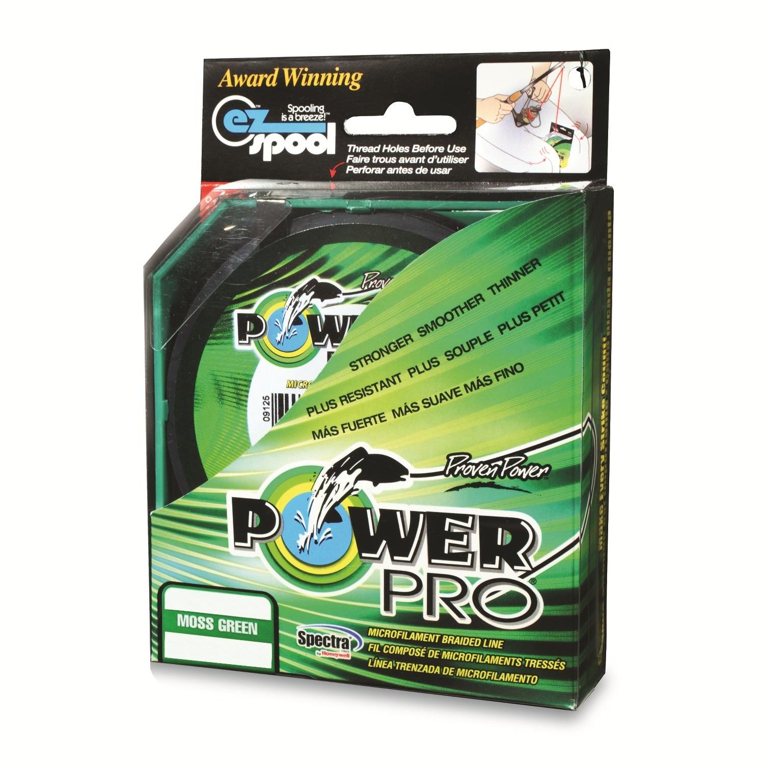 BIG ROCK SPORTS LLC Power Pro Spectra Fiber Braided Fishing Line, Moss  Green, 150YD/65LB