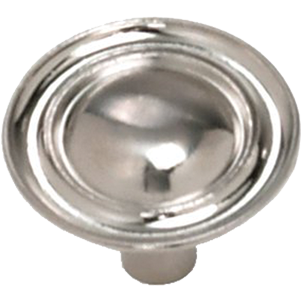 Laurey  Co. 75739 Round Knob-1-3/8" SATIN CHROME KNOB