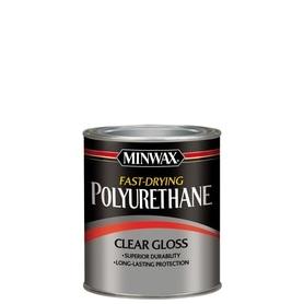 Minwax 63000 Fast-Drying Polyurethane, Clear - 1 qt can