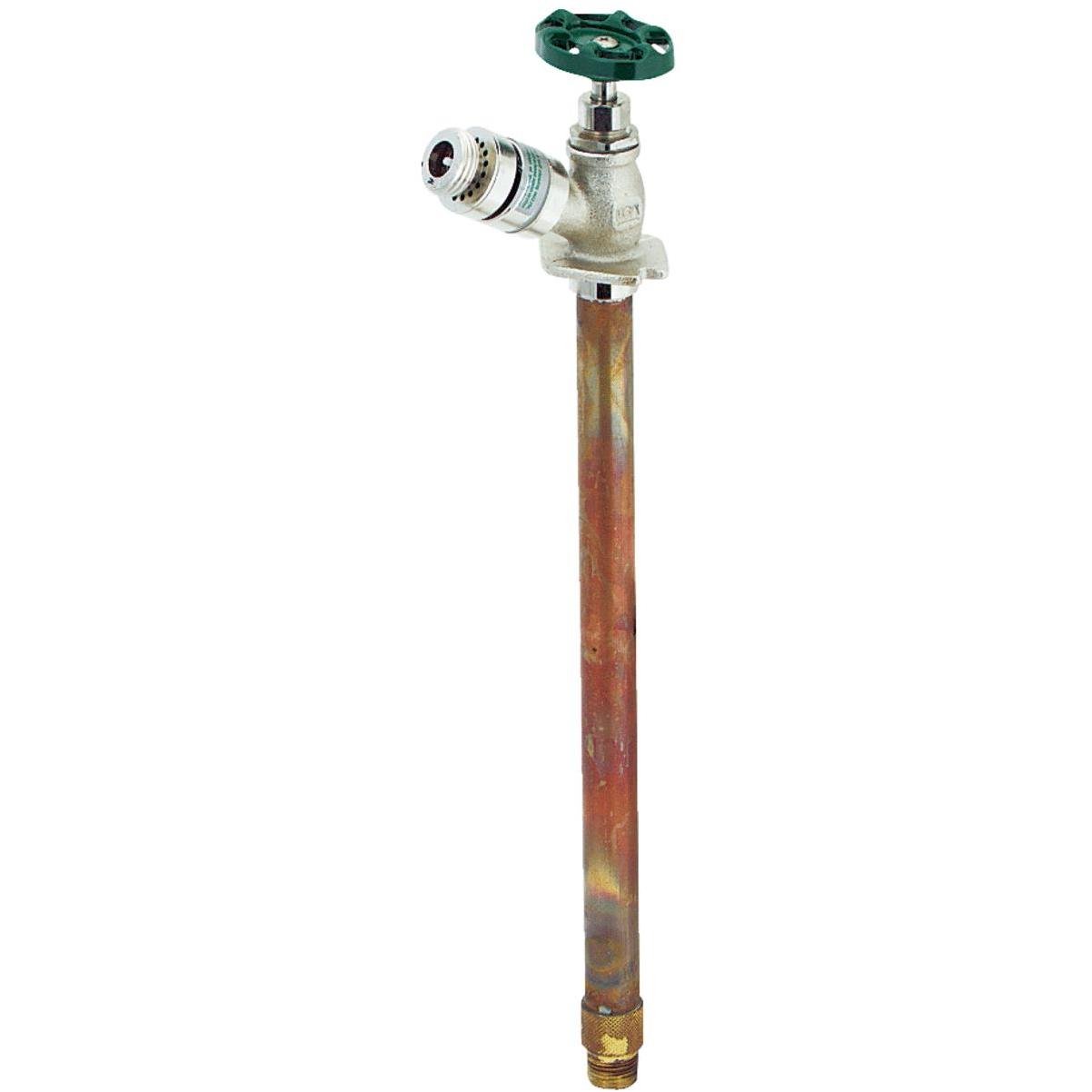 Arrowhead 1/2in FIP x 3/4in x 9in MIP Brass Antisiphon Frost-Proof Wall Hydrant 