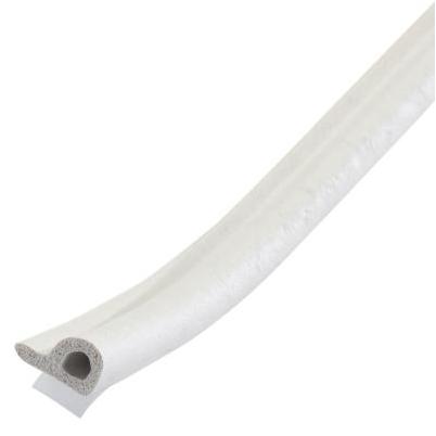 M-D Brown 17' 3/8"  Extreme Temp Medium Gap Rubber Weatherstrip, White