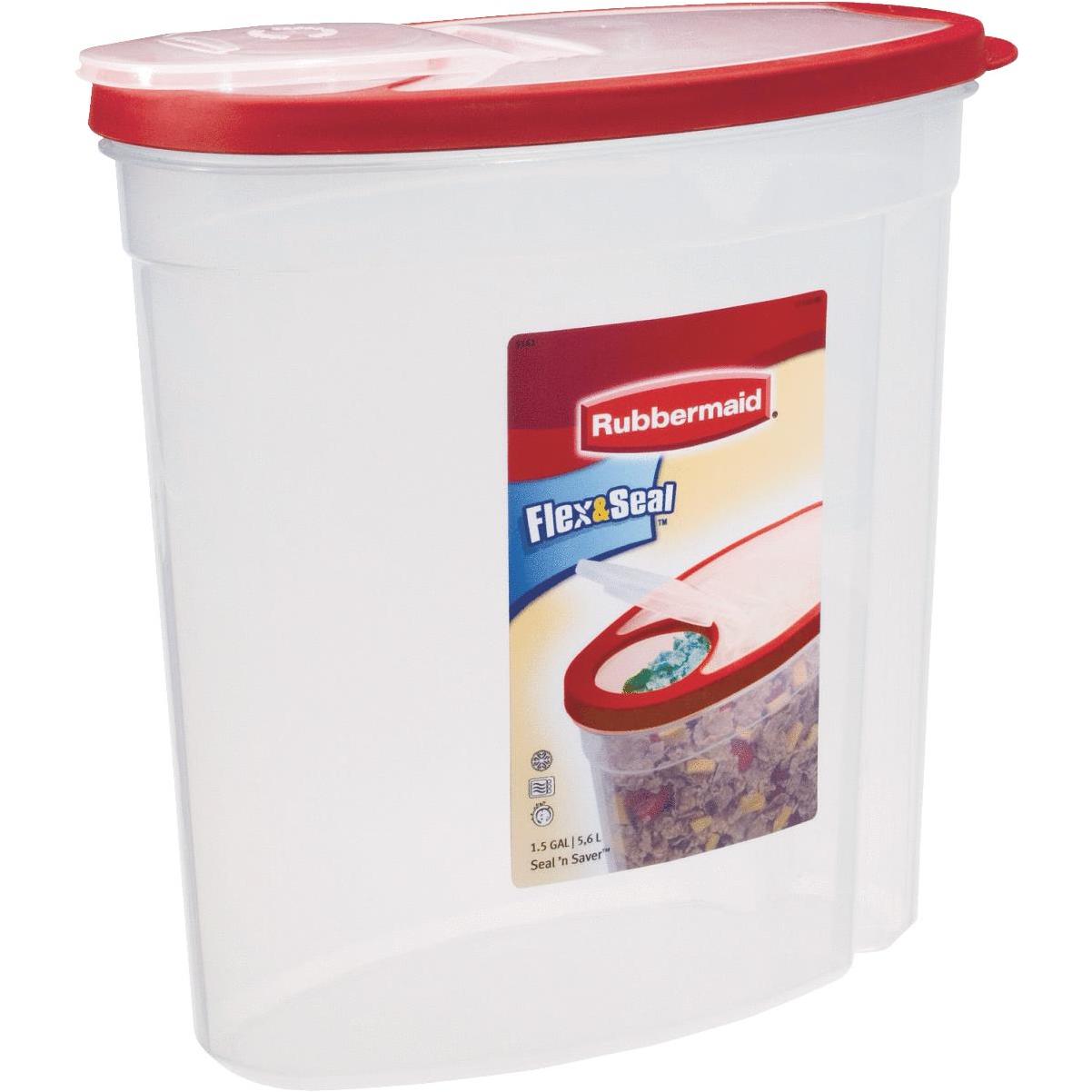 Rubbermaid Easy Find Lid, 1.5 Gallon, Rectangle Food Storage Container