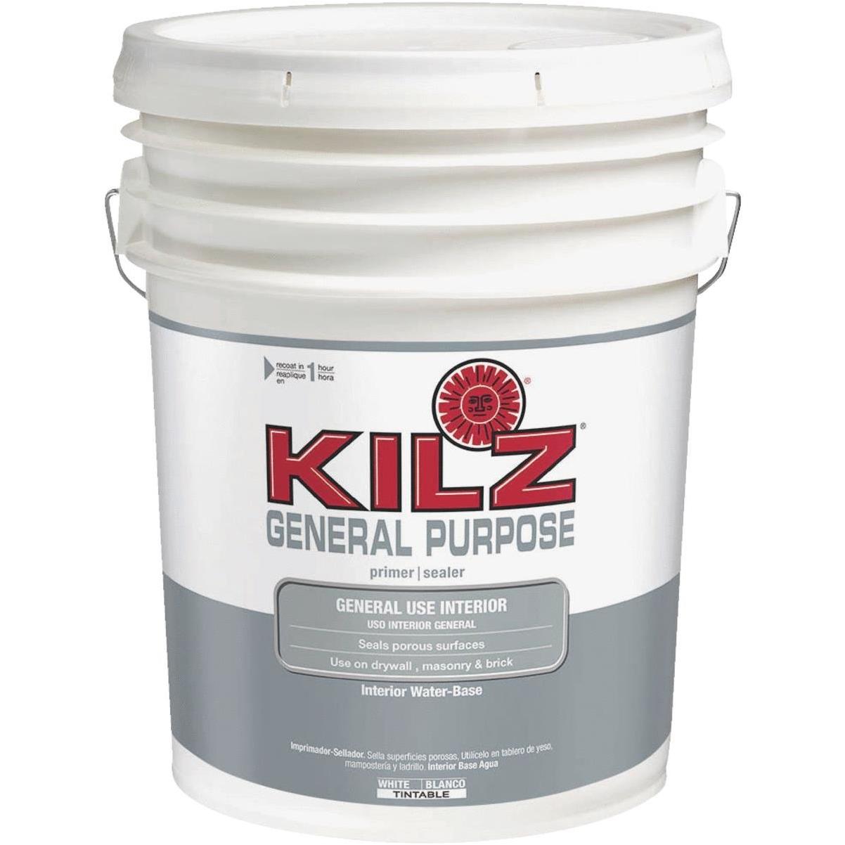 Kilz General Purpose Interior Latex Primer White 5 Gal Hills Flat Lumber