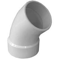 Charlotte Pipe 4 In. Schedule 40 45 Deg. DWV PVC Street Elbow (1/8 Bend)