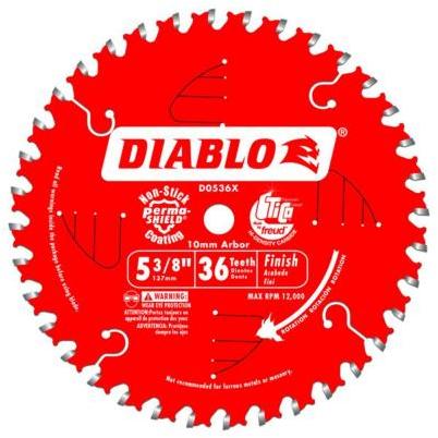 Diablo 5-3/8 In. 36-Tooth Finish Circular Saw Blade