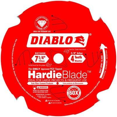 Diablo HardieBlade 7-1/4 In. 4-Tooth PCD Fiber Cement Circular Saw Blade