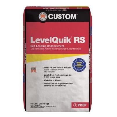 LevelQuik Rapid Set Self-Leveling Floor Patch & Leveler, Gray, 50 Lbs.