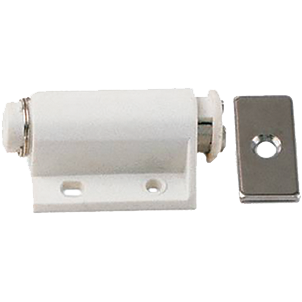 Laurey 04642 White Cabinet Catches and Latches Single Touch latch