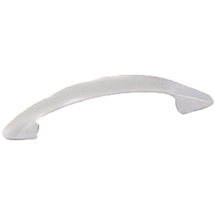 Laurey Modern Standards 3 in. White Epoxy Zinc Drawer Pull