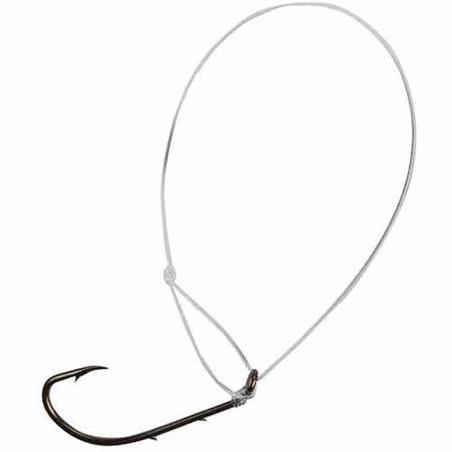 Danielson Snelled Baitholder Fishing Hooks, Size 2/0, 6-pack