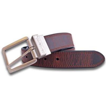 Dark Brown Leather Reversible Belt