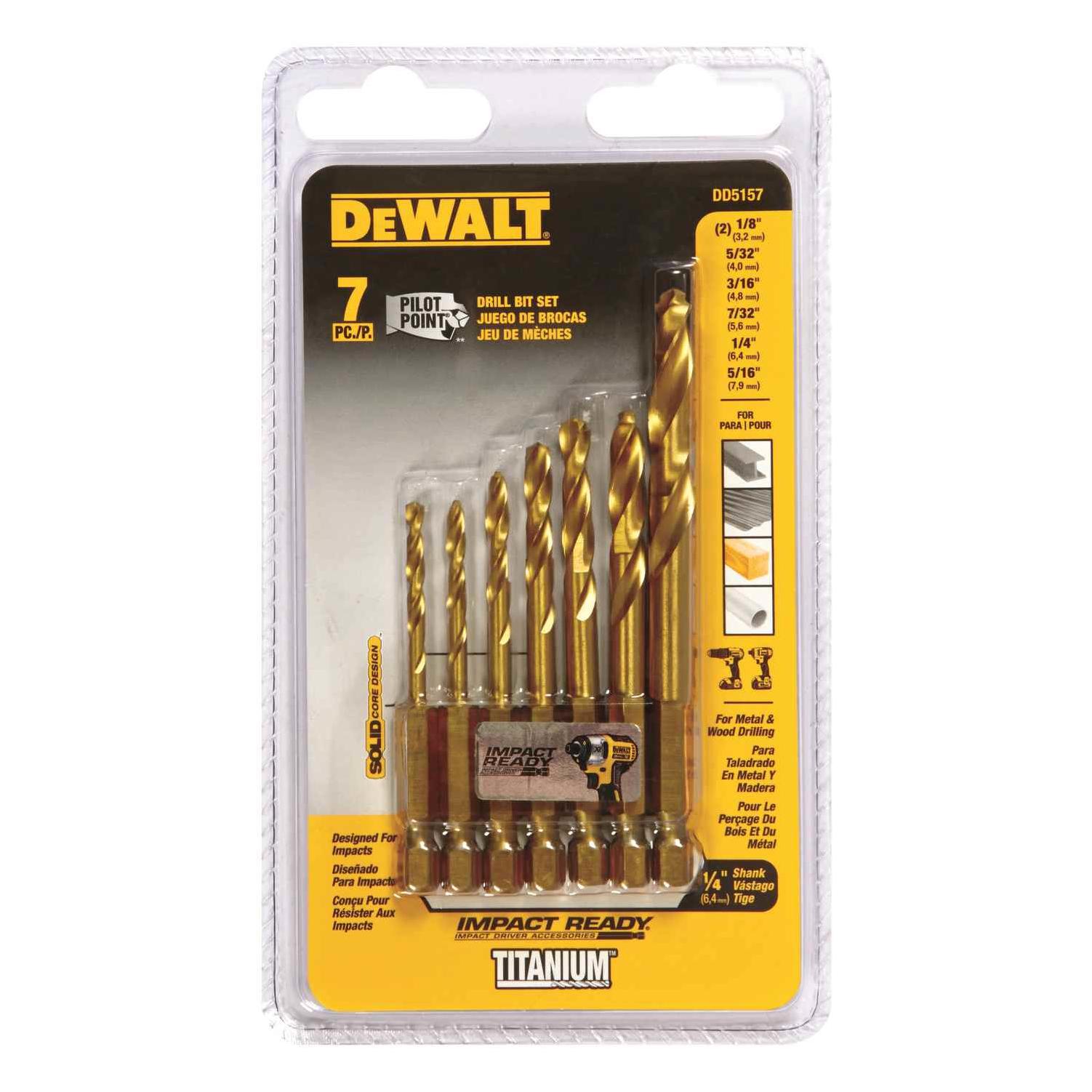 Hex Shank Drill Bit Set (6 pc)