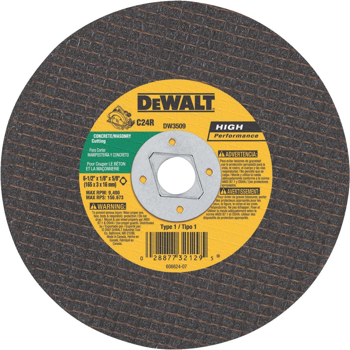 Gator Blade Type 1 6-1/2 In. x 5/8 In. x 1/8 In. Masonry Cut-Off Wheel