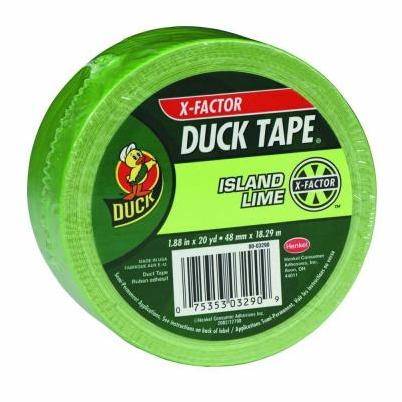 Duck Tape 1.88 In. x 15 Yd. Colored Duct Tape, Neon Lime