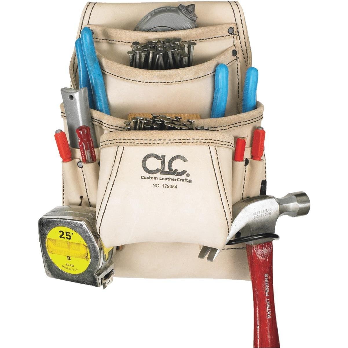 Clc 10 Pocket Leather Carpenter S Nail, Clc Leather Tool Bags