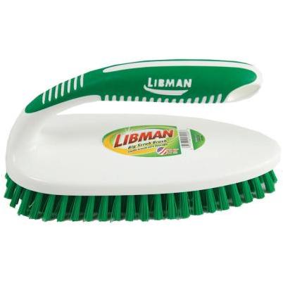 Libman Kitchen Brush - Green, Dish Brush with No Slip Rubber