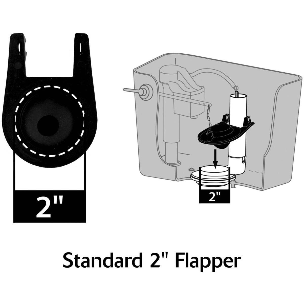 Korky Flapper Toilet Tank Replacement Bathroom Plumbing Universal Chain Flusher