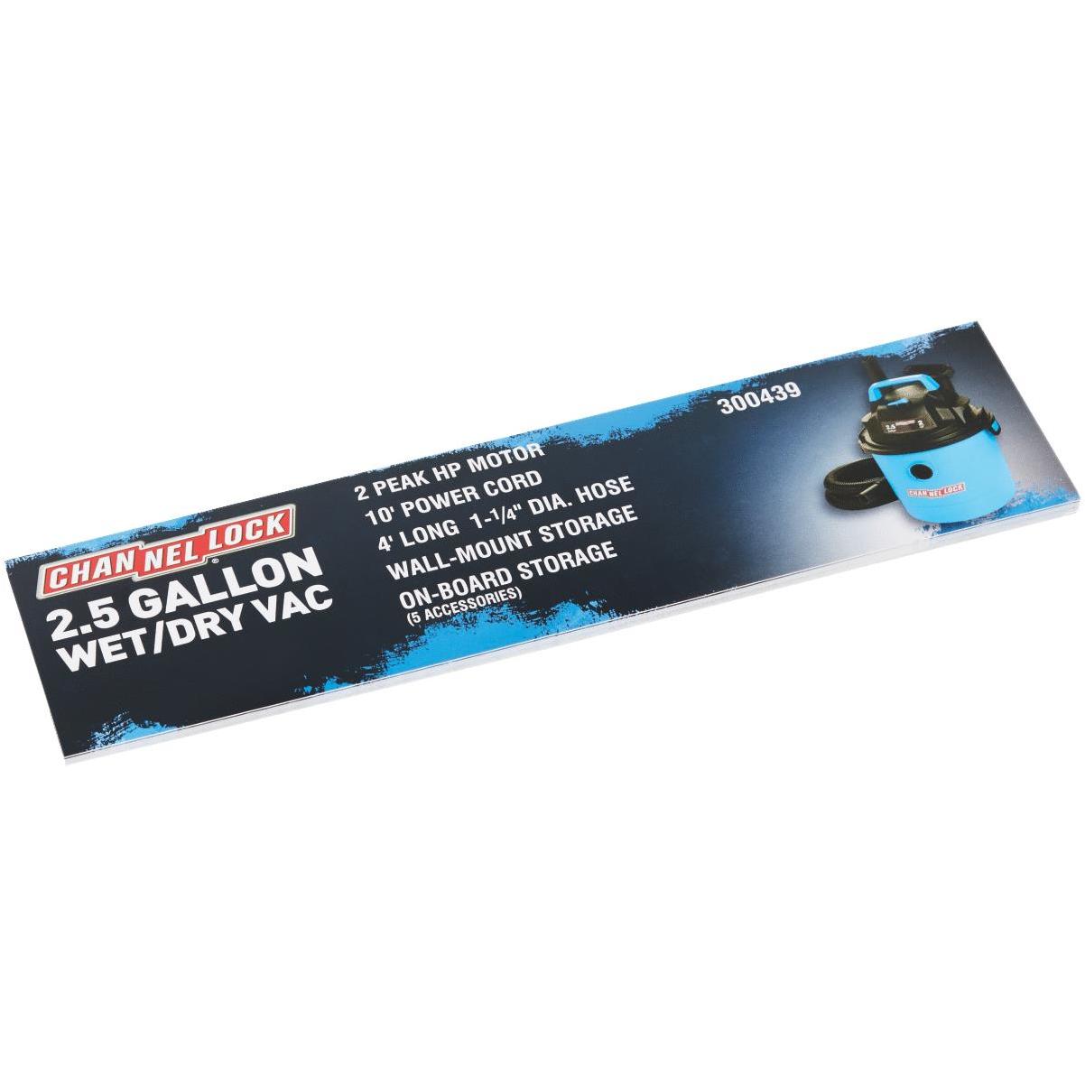 Channellock Wet/Dry Vac Shelf Signs POP 