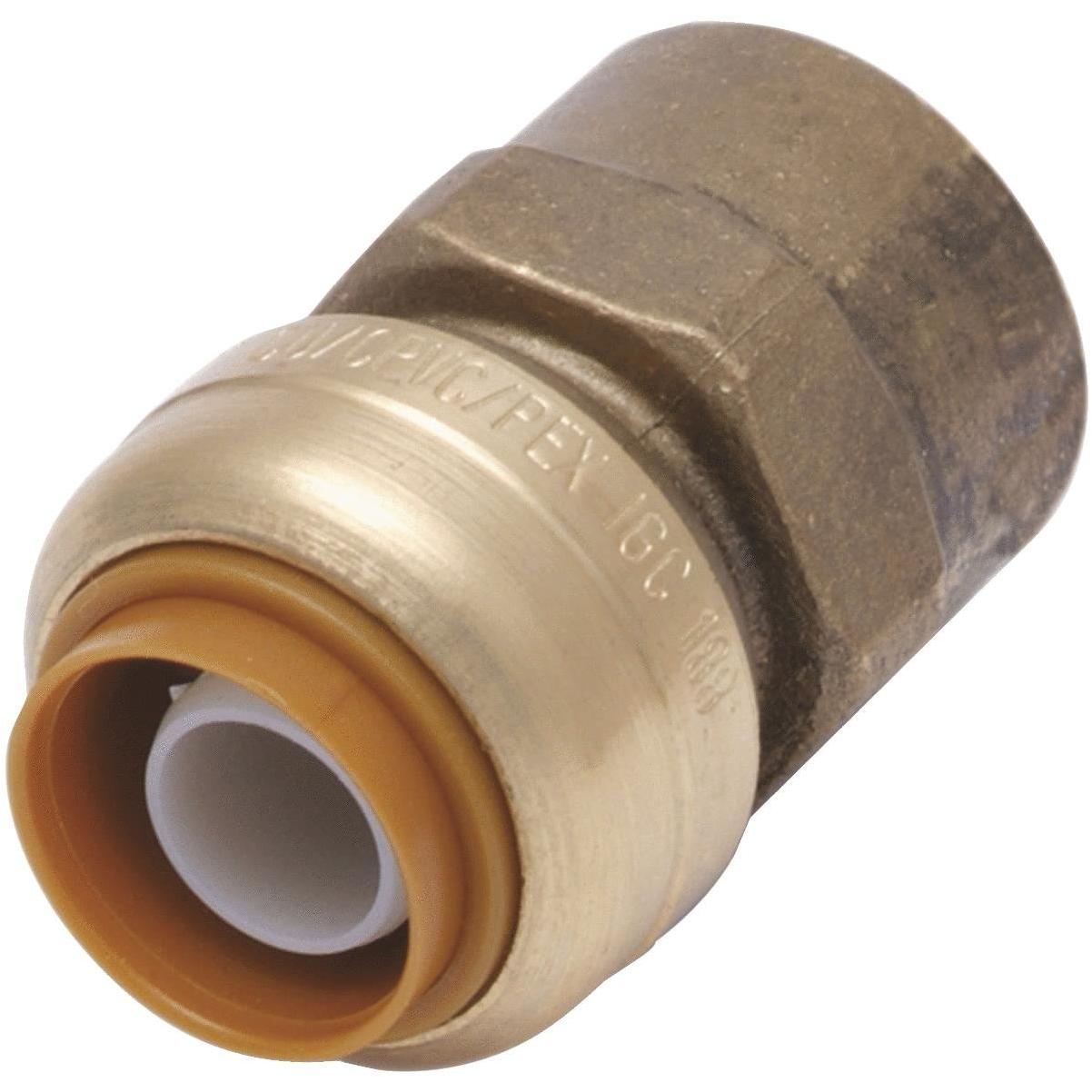 Sharkbite 1 2 In X 3 4 In Fnpt Reducing Brass Push To Connect Female Adapter Hills Flat Lumber